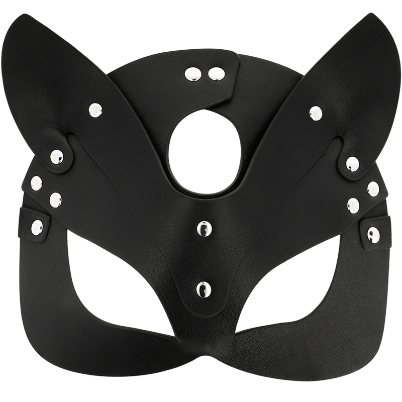 COQUETTE CHIC DESIRE - MASCHERA VEGANA IN PELLE CON ORECCHIE DI GATTO