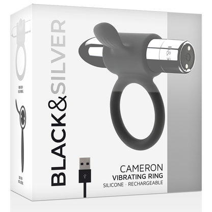 BLACK&SILVER - ANELLO RICARICABILE CAMERON ARGENTO