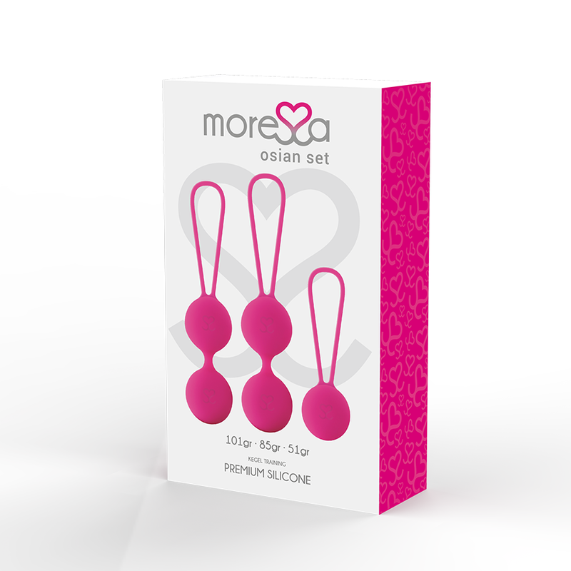 MORESSA - SET OSIAN PREMIUM SILICONE ROSA (Osian One - 51 g | Osian Two - 101 g | Osian Three 85 g)