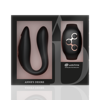 ANNE'S DESIRE - DUAL PLEASURE TECNOLOG A WATCHME NERO/ORO