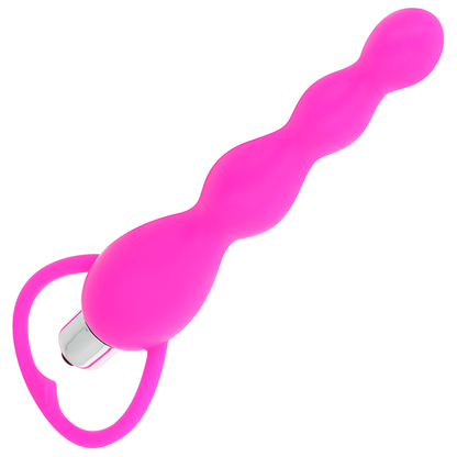 OHMAMA - STIMOLATORE ANALE CON VIBRAZIONE FUCSIA