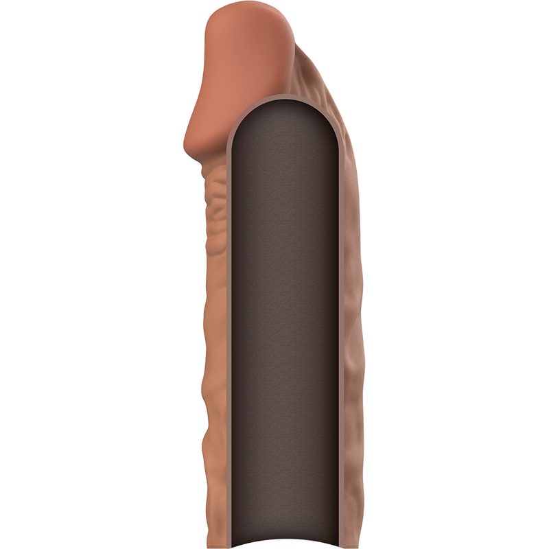 VIRILXL - ESTENSIONE DEL PENE IN SILICONE LIQUIDO V5 MARRONE