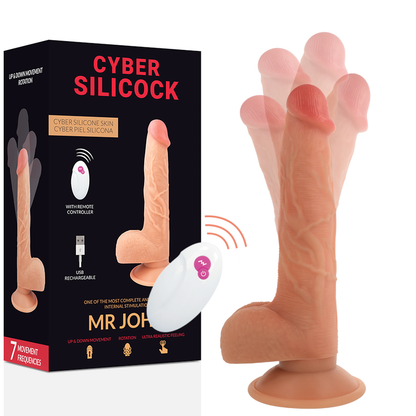 CYBER SILICOCK - TELECOMANDO REALISTICO MR JOHN 23.88 CM -O- 4.3 CM