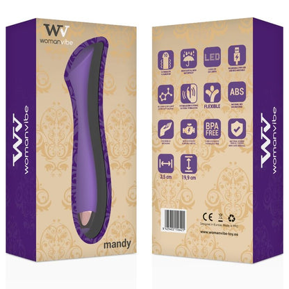 WOMANVIBE - VIBRATORE RICARICABILE IN SILICONE PUNTO "K" MANDY