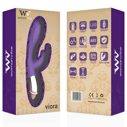 WOMANVIBE - VIBRATORE VIORA RICARICABILE IN SILICONE