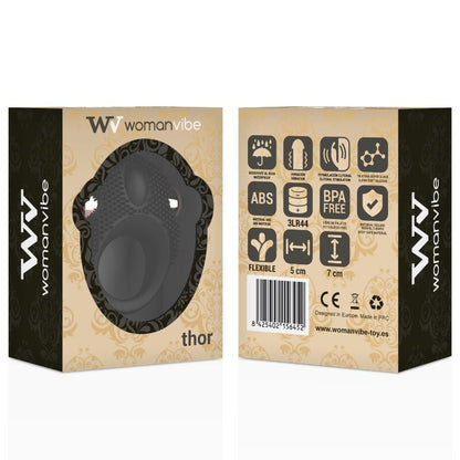 WOMANVIBE - ANELLO VIBRATORE IN SILICONE THOR