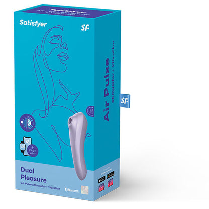 SATISFYER - VIBRATORE DUAL PLEASURE AIR PULSE MAUVE