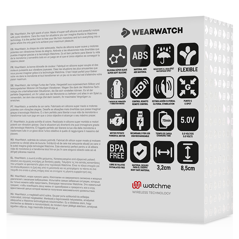 WEARWATCH - VIBRATORE WATCHME A DOPPIA TECNOLOGIA ACQUA DI MARE/NEVE