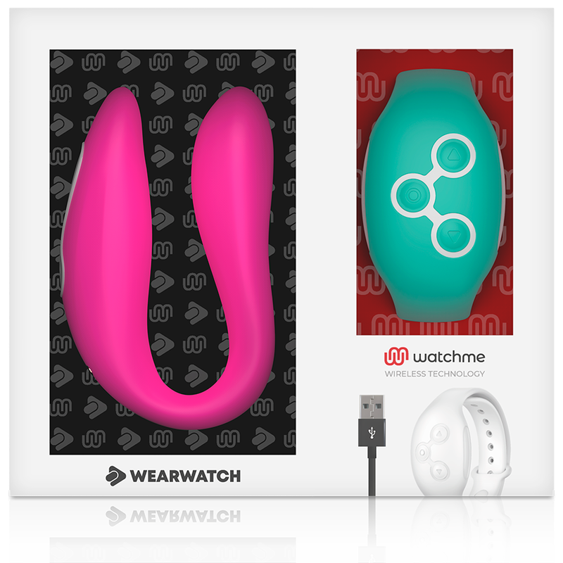 WEARWATCH - VIBRATORE WATCHME A DOPPIA TECNOLOGIA FUCSIA / ACQUA DI MARE