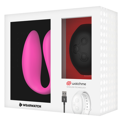 WEARWATCH - VIBRATORE WATCHME DOPPIA TECNOLOGIA FUCSIA/AZABACHE