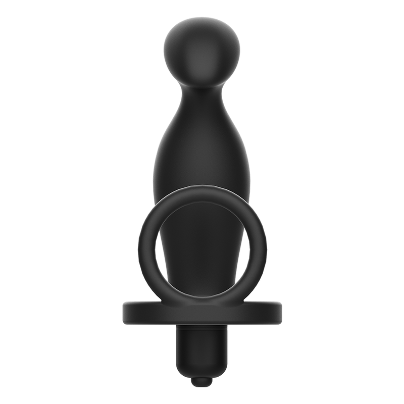 ADDICTED TOYS - PLUG ANALE CON ANELLO IN SILICONE NERO 12 CM