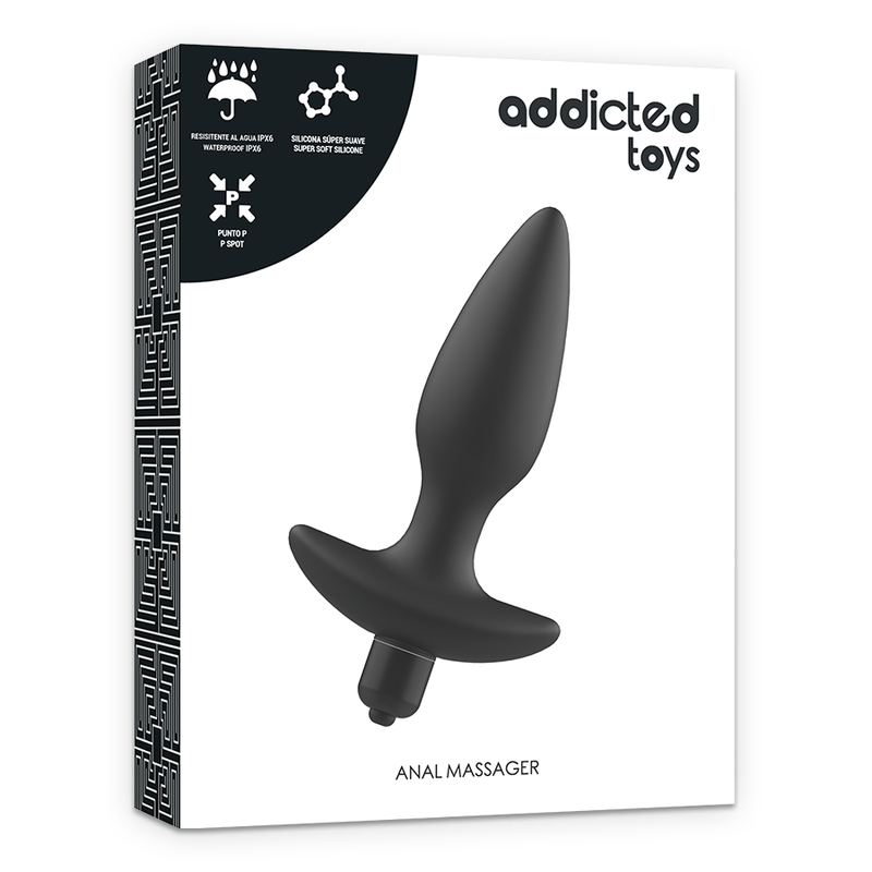 ADDICTED TOYS - MASSAGER PLUG ANALE CON VIBRAZIONE NERA